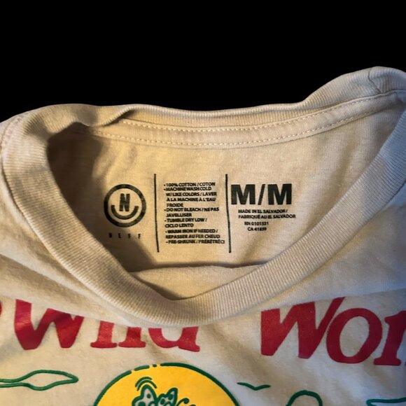 Neff Wild World Graphic Long Sleeve Tee M - Picture 4 of 5